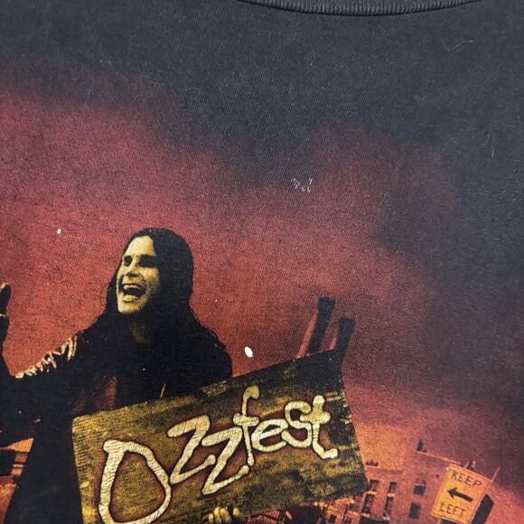 Vintage 1998 Ozzy Osborne Ozzfest Black Shirt Tour Incubus Motörhead Large SOAD - Picture 5 of 9